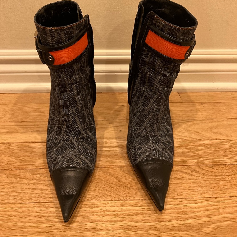 Christian Dior Navy Flight Bootie